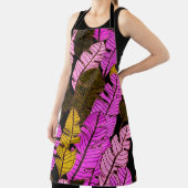 Naadloos patroon met met de hand getrokken tropisc schort (Insitu)