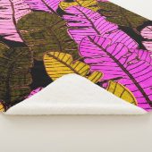 Naadloos patroon met met de hand getrokken tropisc sherpa deken (3/4)