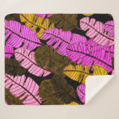 Naadloos patroon met met de hand getrokken tropisc sherpa deken (Voorkant (horizontaal))