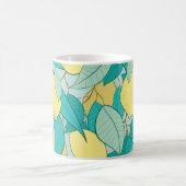 naadloos patroon met met de hand getrokken tuin vo koffiemok (Center)