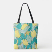 naadloos patroon met met de hand getrokken tuin vo tote bag (Achterkant)