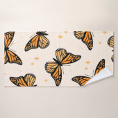 Naadloos patroon met monboogvlinders. Contemp Badhanddoek (Badhanddoek)