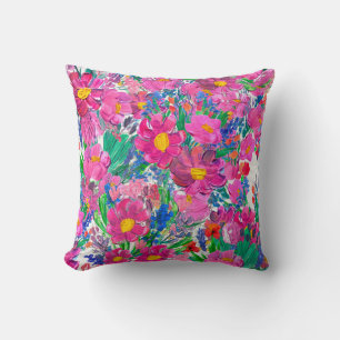 Naadloos patroon met mooie bloemen. Watercolo Kussen