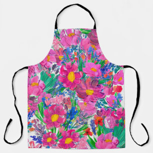 Naadloos patroon met mooie bloemen. Watercolo Schort