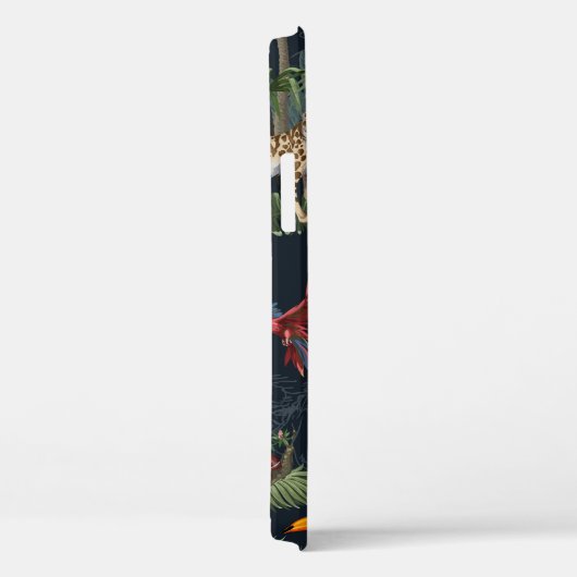 Naadloos patroon met oerwouden, bloemen en bloemen Case-Mate iPhone case (Achterkant / Rechts)
