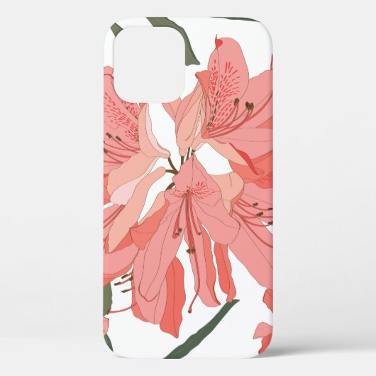 Naadloos patroon met Oleander-bloem. Floral comp Case-Mate iPhone Case (Achterkant)