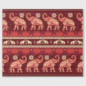 Naadloos patroon met olifanten  cadeaupapier (Vlak)
