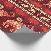 Naadloos patroon met olifanten  cadeaupapier (Hoek)