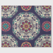 Naadloos patroon met ornamentaal floreel etnisch m cadeaupapier (Vlak)