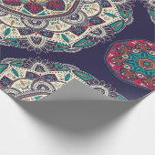 Naadloos patroon met ornamentaal floreel etnisch m cadeaupapier (Hoek)