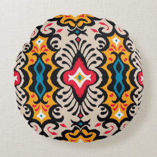 Naadloos patroon met paisleyversiering rond kussen