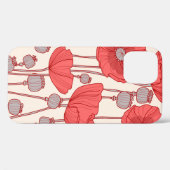 Naadloos patroon met papavers. Case-Mate iPhone case (Achterkant (horizontaal))