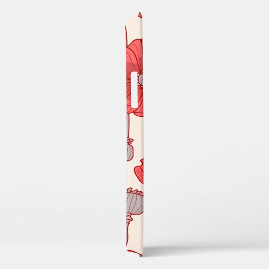 Naadloos patroon met papavers. Case-Mate iPhone case (Achterkant / Rechts)