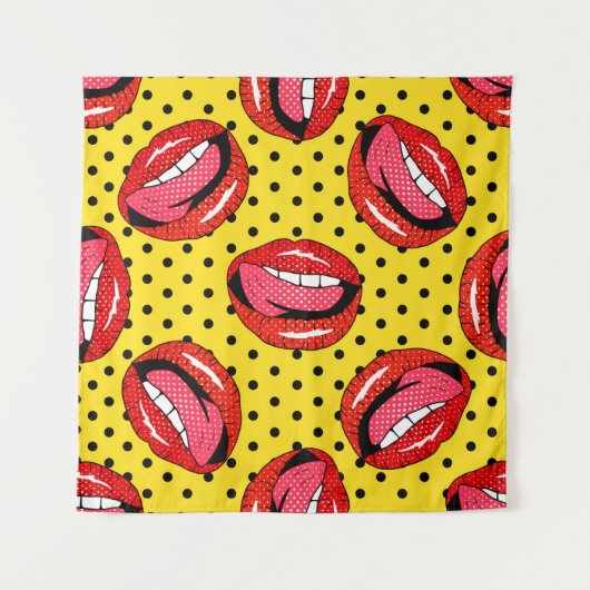 Naadloos patroon met patchbadjes voor cartoon met wandkleed (Voorkant)