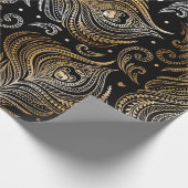 Naadloos patroon met paukveren. Freehand Cadeaupapier (Hoek)