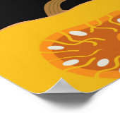 Naadloos patroon met pompoenen en pompoenen poster (Hoek)