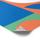 naadloos patroon met pompoenen, handgetekend in re poster (Hoek)