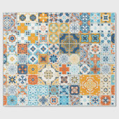 Naadloos patroon met Portugese tegels. illus Cadeaupapier (Vlak)