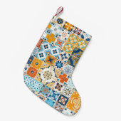 Naadloos patroon met Portugese tegels. illus Kleine Kerstsok (Voorkant (Hangend))