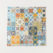 Naadloos patroon met Portugese tegels. illus Wandkleed (Voorkant (horizontaal))