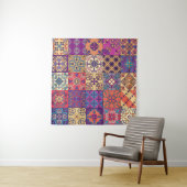 Naadloos patroon met portugese tegels in talavera wandkleed (In Situ (horizontaal))