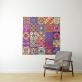 Naadloos patroon met portugese tegels in talavera wandkleed (In situ)