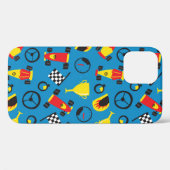 Naadloos patroon met racewagens. Case-Mate iPhone case (Achterkant (horizontaal))