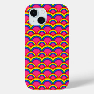 Naadloos patroon met regenbogen iPhone 15 case