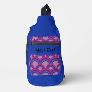 Naadloos patroon met regenbogen sling bag
