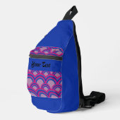 Naadloos patroon met regenbogen sling bag (Rechterhoek)