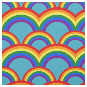 Naadloos patroon met regenbogen stof