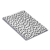 Naadloos patroon met regendruppels in het zwart op notitieboek (Rechterzijde)