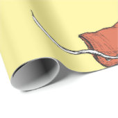 Naadloos patroon met  rode sneakers, hand dr cadeaupapier (Rol Hoek)