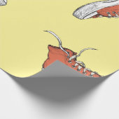 Naadloos patroon met  rode sneakers, hand dr cadeaupapier (Hoek)