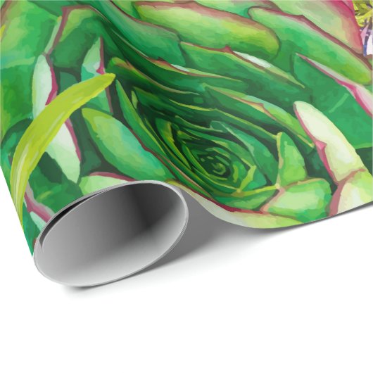 naadloos patroon met roze flamingo en exotische tr cadeaupapier (Rol Hoek)