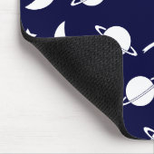 Naadloos patroon met ruimteobjecten muismat (Hoek)