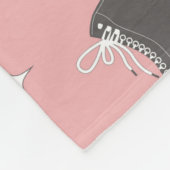 naadloos patroon met schaatsen voor rollen en cass fleece deken (Hoek)