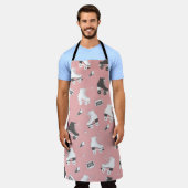 naadloos patroon met schaatsen voor rollen en cass schort (Gedragen)