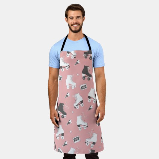 naadloos patroon met schaatsen voor rollen en cass schort (Gedragen)