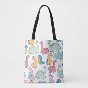 naadloos patroon met schattig gekleurd, helder, ro tote bag
