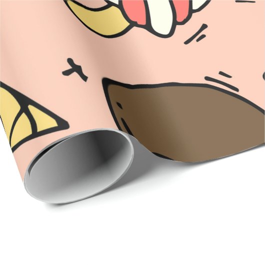 Naadloos patroon met schattig ijs en lolly's cadeaupapier (Rol Hoek)