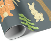 naadloos patroon met schattige afbeeldingen beer, cadeaupapier (Rol Hoek)