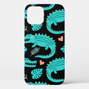 Naadloos patroon met schattige cartoon krokodillen Case-Mate iPhone case