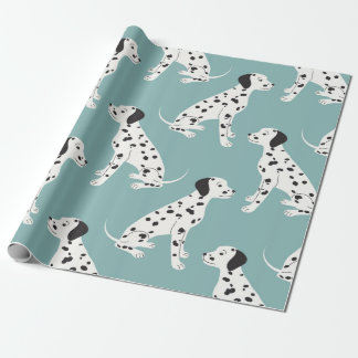 Naadloos patroon met schattige dalmatiaan cadeaupapier