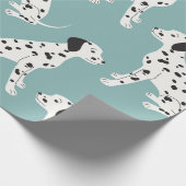Naadloos patroon met schattige dalmatiaan cadeaupapier (Hoek)