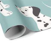 Naadloos patroon met schattige dalmatiaan cadeaupapier (Rol Hoek)