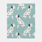 Naadloos patroon met schattige dalmatiaan fleece deken (Voorkant)