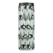 Naadloos patroon met schattige pinguïns thermosbeker (Achterkant)