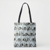 Naadloos patroon met schattige pinguïns tote bag (Voorkant)