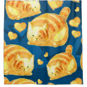 Naadloos patroon met schattige veelhoekige cartoon douchegordijn (Voorkant)